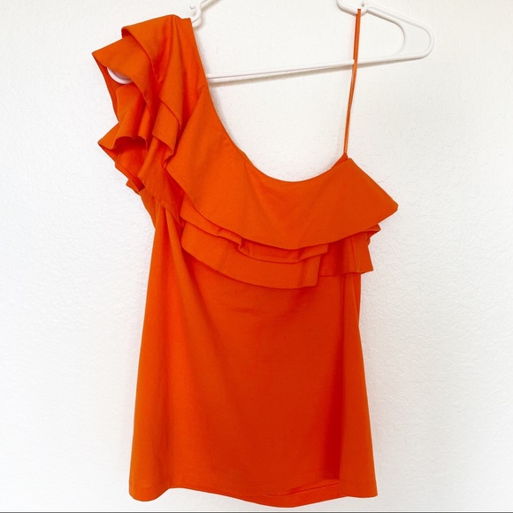 Ralph Lauren Black Label | One Shoulder Ruffle Top - Picture 2 of 4